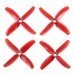 2 Pairs Eachine Falcon 120 Spare Part 4 Blad 3030 Propeller Black Red