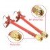 Realacc 5.8G 5dBi 50W RHCP Omnidirectional 3 Leaf Clover FPV Antenna Red SMA/RP-SMA 1 PCS For TX RX