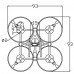 Eachine Aurora 68 68mm Carbon Fiber Mini Racing Frame Kit &  Aluminium Construction