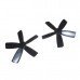 4Pcs 2.0 Inch 50mm Black ABS 5-Blade Propeller 2 CW & 2 CCW for 1104 Motor