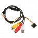 1080TVL 3.6mm 90 Degree 1/4 inch HD Color CMOS FPV AV Camera PAL/NTSC 
