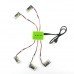 5PCS Eachine E010 E010C E011 E013 3.7V 260MAH 45C LIPO Battery Charger Sets