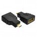 5PCS HD Port 1.4 Micro HD Port-D Male to Standard HD Port-A Female Connector Adapter Support 3D WiFi