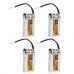 ZOP Power 3.7V 600mAh 25C Lipo Battery White Plug With Charger for Eachine X73 QX95 QX90 QX80