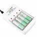 Delipow 4 Slots AC 220V Battery Charger with 4Pcs Rechargeable 1.2V AA Lipo Battery