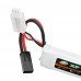 XF POWER 7.4V 1300mAh 25C 2S Lipo Battery Small Tamiya Plug 