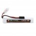 XF POWER 7.4V 1300mAh 25C 2S Lipo Battery Small Tamiya Plug 