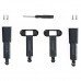 Spring Shock Absorbing Heightened Landing Gear Skid Extension Support Kit Propeller Props Blade Set for Hubsan ZINO H117S RC Drone Drone