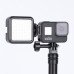 For GoPro 8 9 Camera Side Door Accessories Replacement Adapter with 1/4 Cold Shoe Mount Support Vertical Shooting Charging Microphone Flashing Light