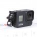 For GoPro 8 9 Camera Side Door Accessories Replacement Adapter with 1/4 Cold Shoe Mount Support Vertical Shooting Charging Microphone Flashing Light
