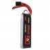 URUAV 7.4V 5000mAh 80C 2S Lipo Battery T Deans TRX Plug for RC Car