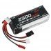 ALIENMODEL 11.4V 2300mAh 5C 3S LiPo Battery for HV X9D AT9S AT10I FUTABA FF9 10 Transmitter