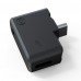 CYNOVA 3.5mm/USB-C Charging Audio Adapter Connector Microphone Plug Multiple Function for Insta360 ONE X2 Accessories