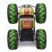 CV-A600-2 1/10 2.4G 4WD Remote Control Stunt Car Gesture Sensor Watch Remote Control Lighting Music High Speed Off-Road Truck Climbing Vehicles Models